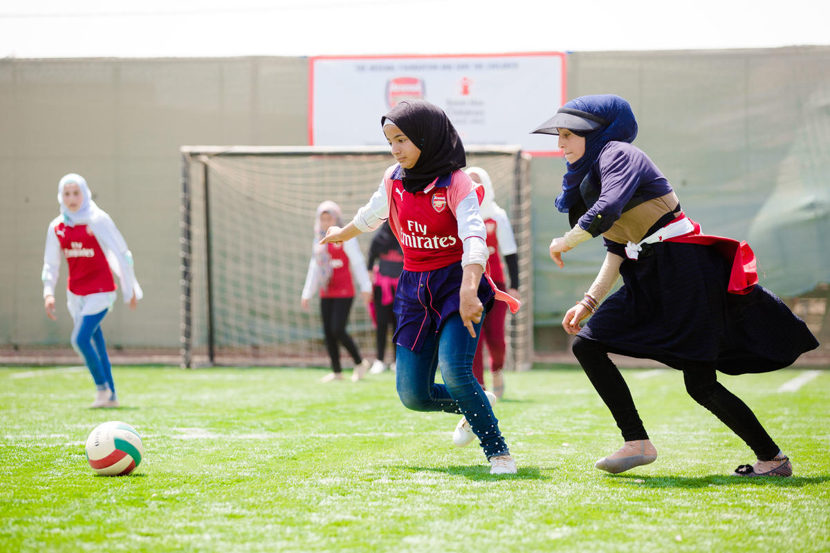 Girls can play football too